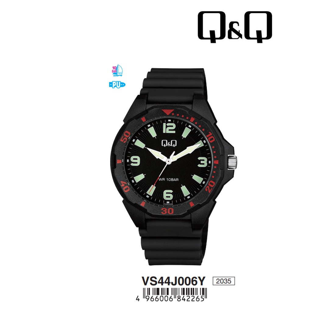 SALE Jam Tangan Pria Casual Classic Sporty Rubber Analog Original Q&amp;Q QNQ QQ VS44 VS44J Series