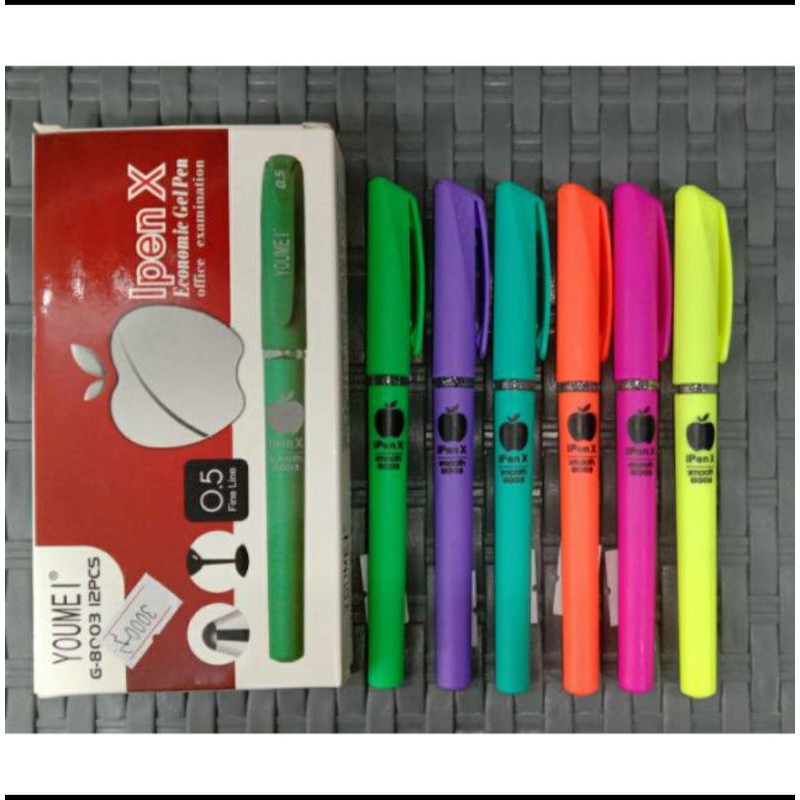 

2pcs Pena iphen x . pena Gel 0,5mm , pena murah2