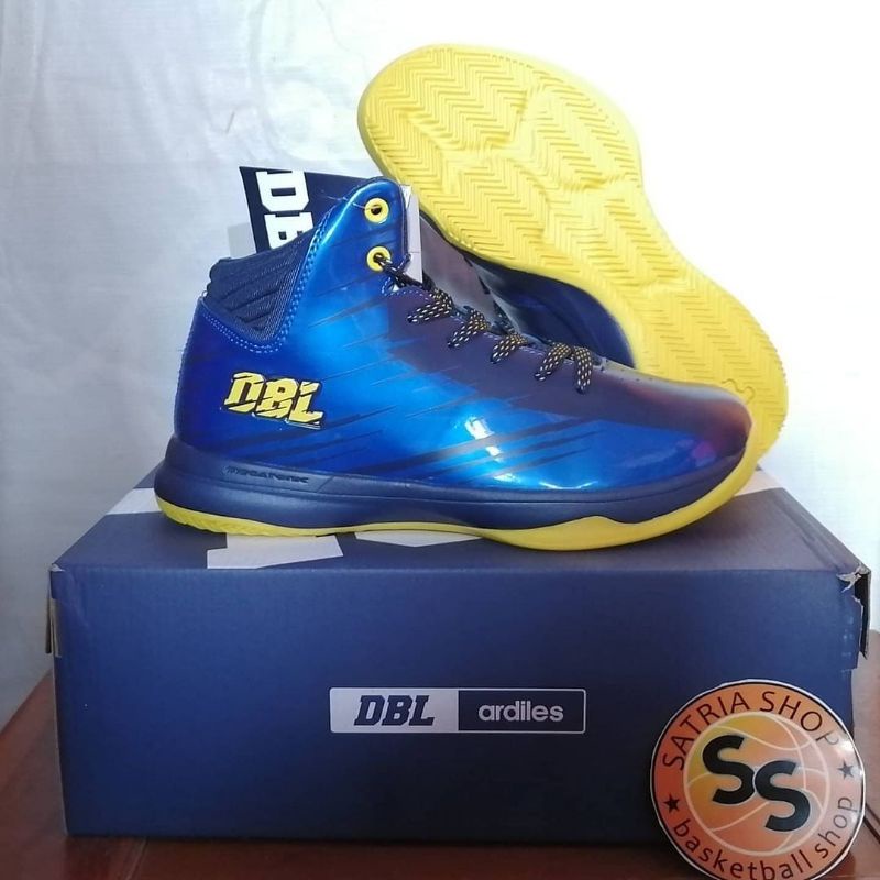 Sepatu Basket Ardiles DBL | Aza Fundamental | Navy-Kuning | Original