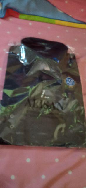 Kemeja Batik Printing Alisan Slimfit Motif Jaring Lengan Panjang