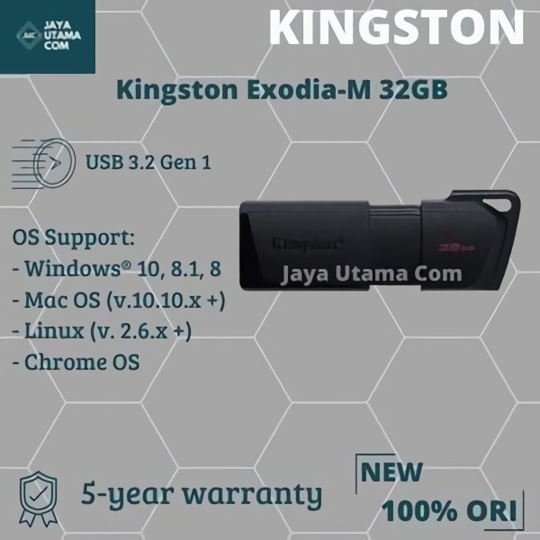 FLASHDISK KINGSTON DATATRAVELER DT-EXODIA M - 32GB DTXM USB 3.2 ORI
