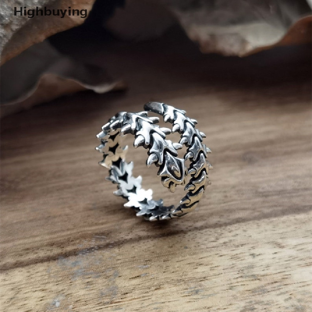 Hbid Cincin Model Terbuka Bahan Metal Desain Lipan Gaya Punkgothicvintage Untuk Priawanita