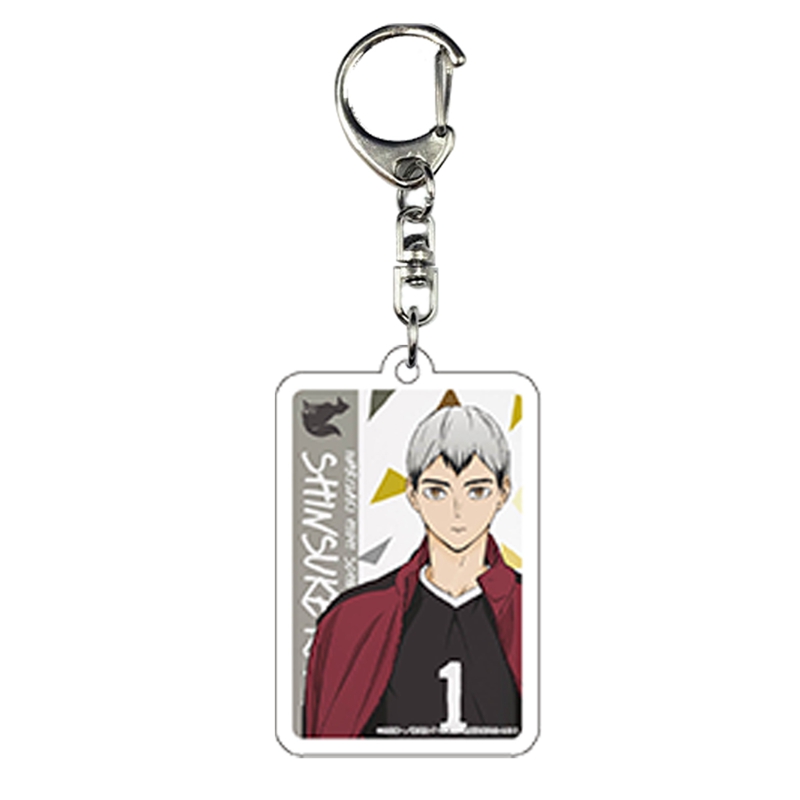 Anime Haikyuu!! Keychain Acrylic Key Ring Pendant Animation Peripherals