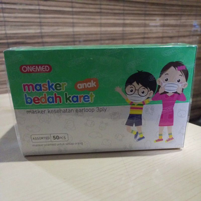 Masker anak bedah karet onemed