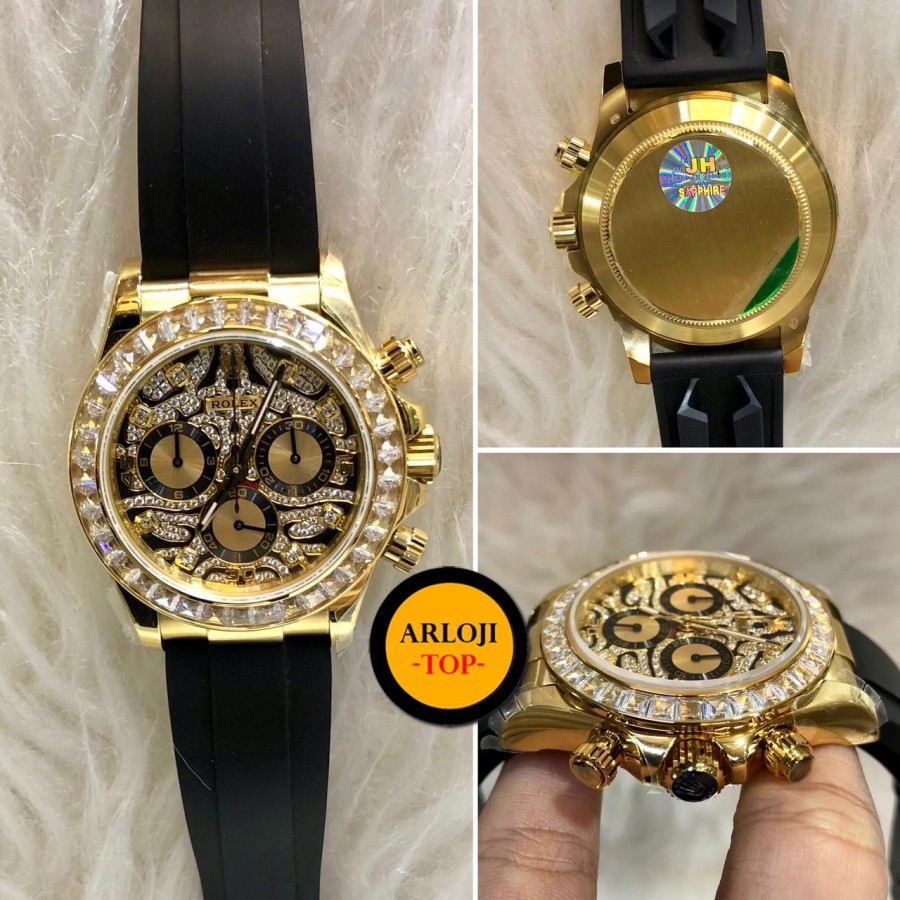 New Import Jam Tangan Rolex Daytona Eye of Tiger JH Factory Swiss Clone 1-1 Garansi 1th