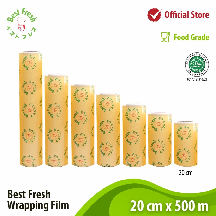 Best Fresh Wrapping Film 20cm x 500m Plastik Wrap Makanan 500 Meter Plastik Warp