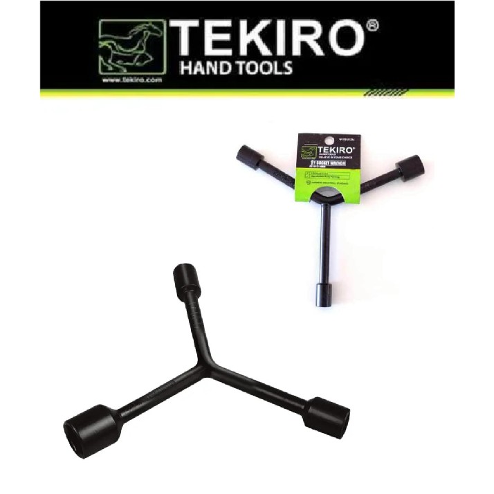 TEKIRO Kunci Y Sock Sok Y Pendek (10 11 13 mm ) (10 12 14 mm) (12 14 17 mm) / Kunci Shock Sock Y Hitam