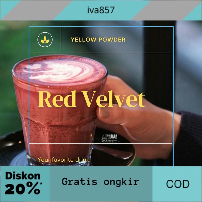 

PROMO MIX-BUBUK MINUMAN REDVELVET 1KG/POWDER MINUMAN REDVELVET GRATIS ONGKIR