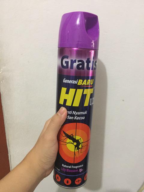 Hit Anti Nyamuk Dan Kecoa Obat Nyamuk Semprot 600ml+75 Ml