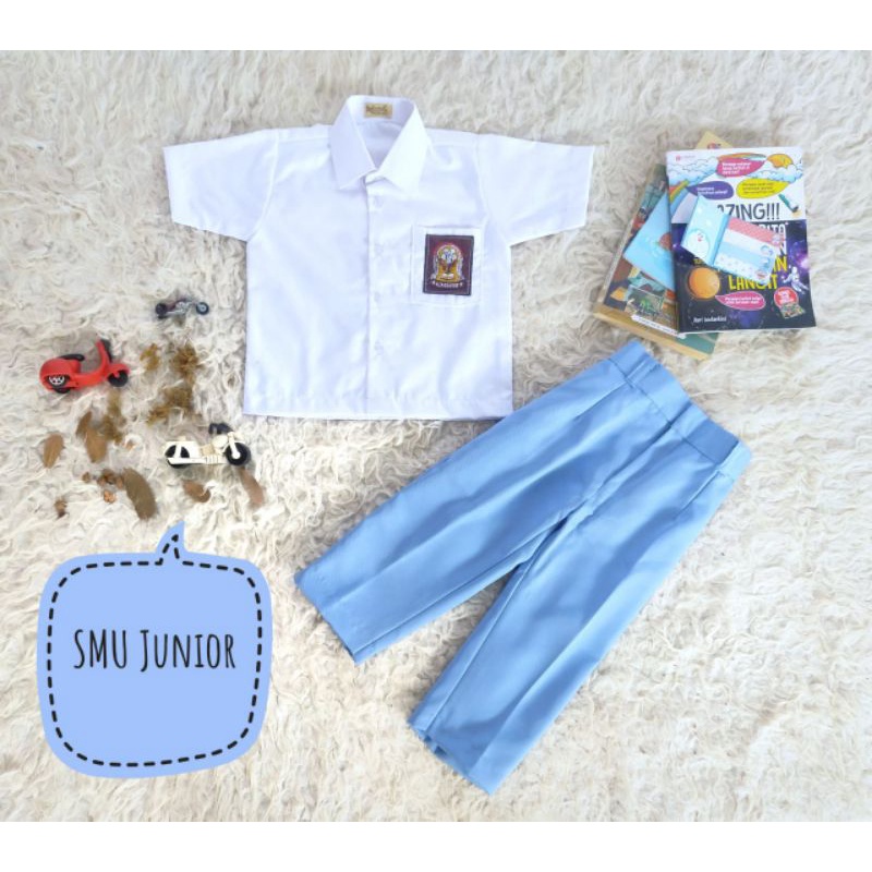 KOSTUM FOTO BAYI NEWBORN SERAGAM SMU /BAJU DILAN NEWBORN/KOSTUM NEWBORN/SERAGAM SMA ANAK MURAH/SERAGAM SMA BAYI MURAH