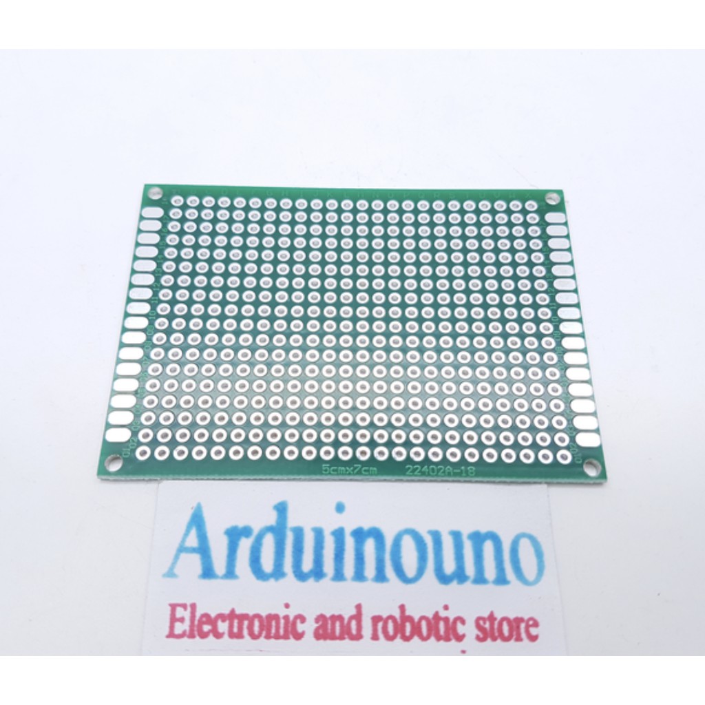 PCB Dot Matrix lubang Double Layer Through Hole 5x7 cm FR4 Protoboard 5x7cm