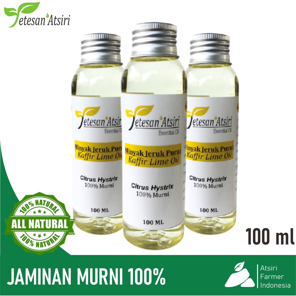 100ml minyak atsiri jeruk purut murni 100% kaffir lime pure oil 100% aromatherapy diffuser