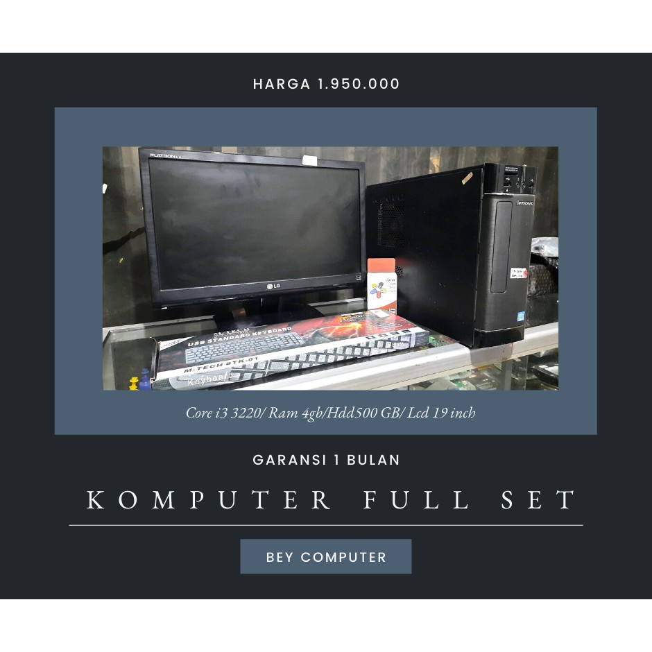 komputer full set core i3 3220