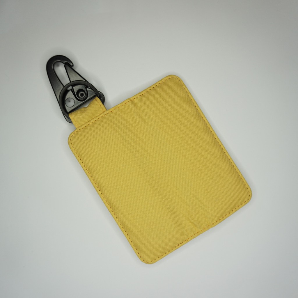 Gantungan Kunci Mobil Motor / Carabiner / Dompet STNK Slim / Warna Kuning - UGCB0010