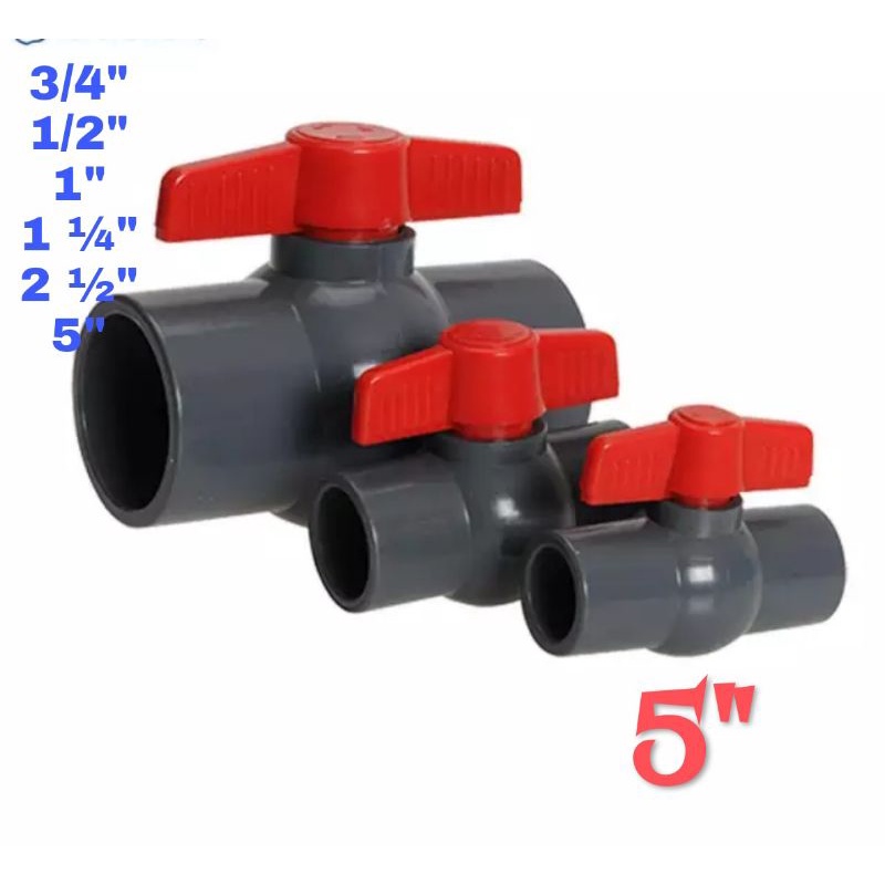 BALLVALVE PVC 5&quot; / STOP KRAN PVC 5&quot; TERMURAH