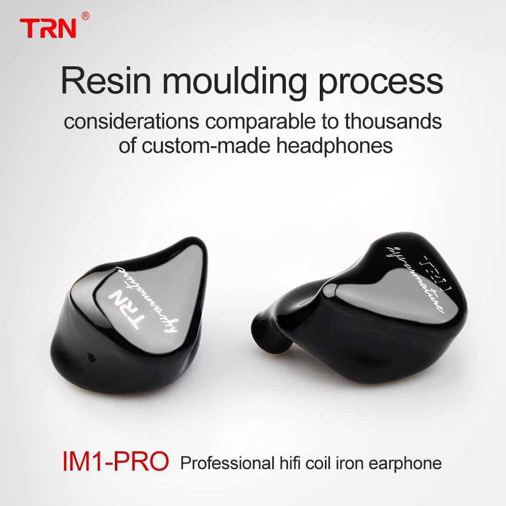 TRN IM1 1BA 1DD Hybrid In Ear Monitor Gaming Earphone Hifi Detachable Cable