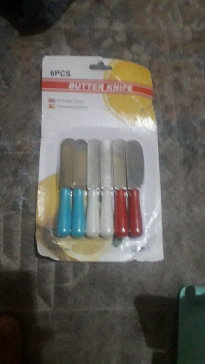 Pisau Oles 6 Pcs Pisau Pengoles Dan Pemotong Mentega Buah Sayur Bahan Stainless