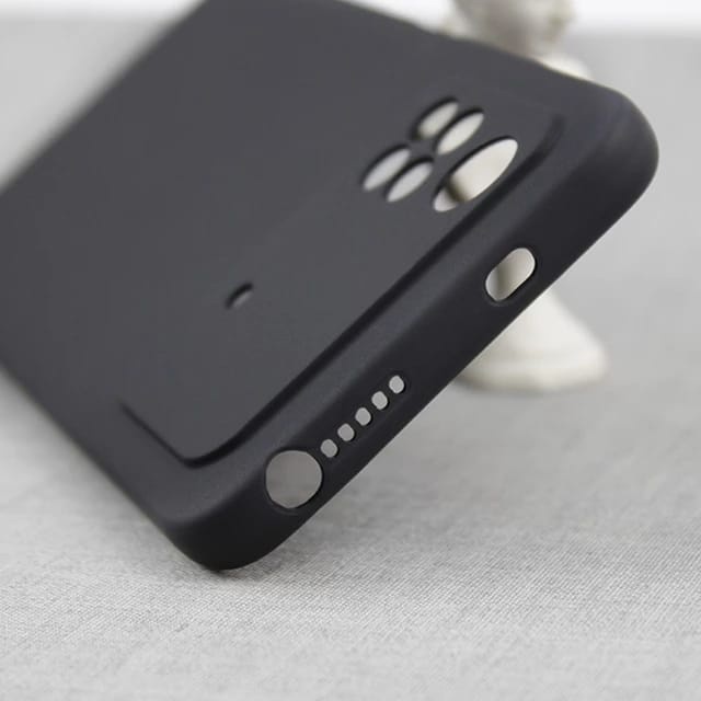 (PROMO Case) XIAOMI POCO M4 PRO 4G Soft Case Black Matte Casing Premium Slim Exellent Cover | Soft Matte | Soft Case Macaron Casing POCO M4 PRO 4G