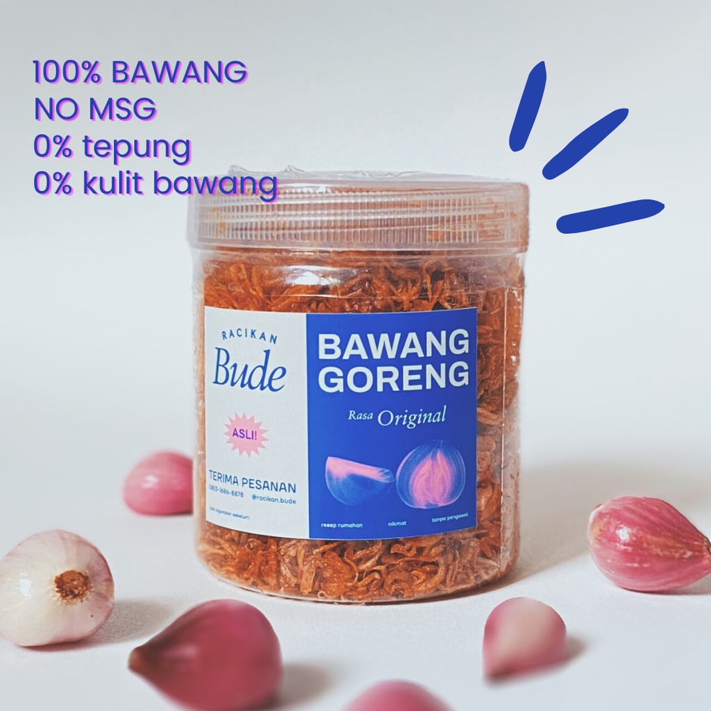 

PROMO Bawang Goreng Racikan Bude 150gram 100% Bawang Merah