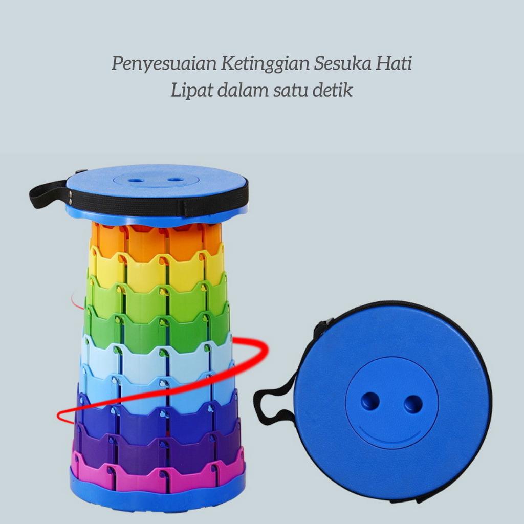 Kursi Lipat Outdoor Portable / Tempat Duduk Lipat Fleksibel  - SOSOYO