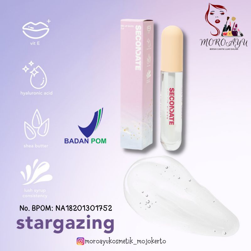 SECONDATE GEL LIP GLOSS STARGAZING