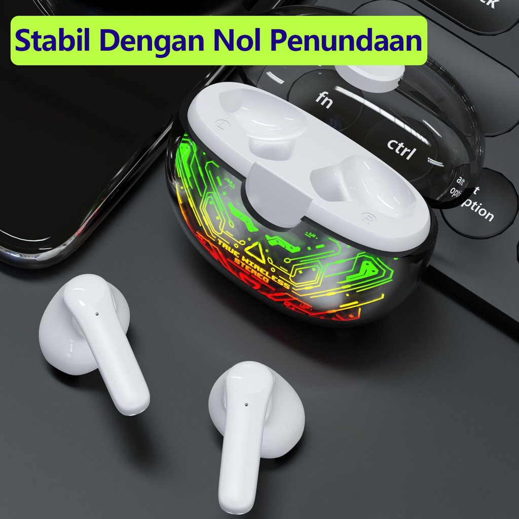 (Super promote) AFS 2022 New TWS Ture wireless Earphone Bluetooth earphone earphone bluetooth with star and moon Original BT 5.0 True Wireless Headset Bluetooth Earbuds IPX4 WaterProof - T46