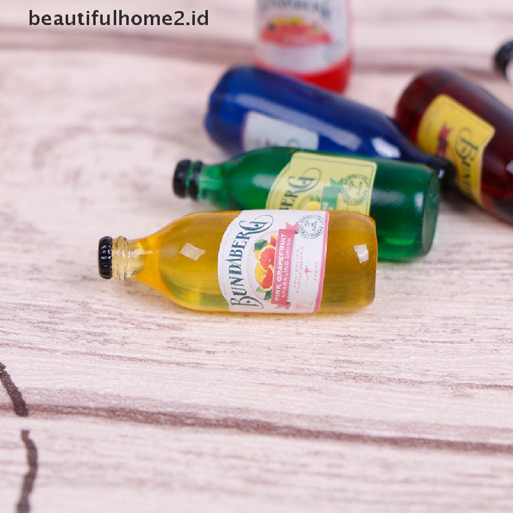 Beautifulhome2. Buku Literatur Dalam Bahasa MandarinId 6pcs Miniatur Botol Wine Bahan Resin Skala 1: 12 Untuk Rumah Boneka