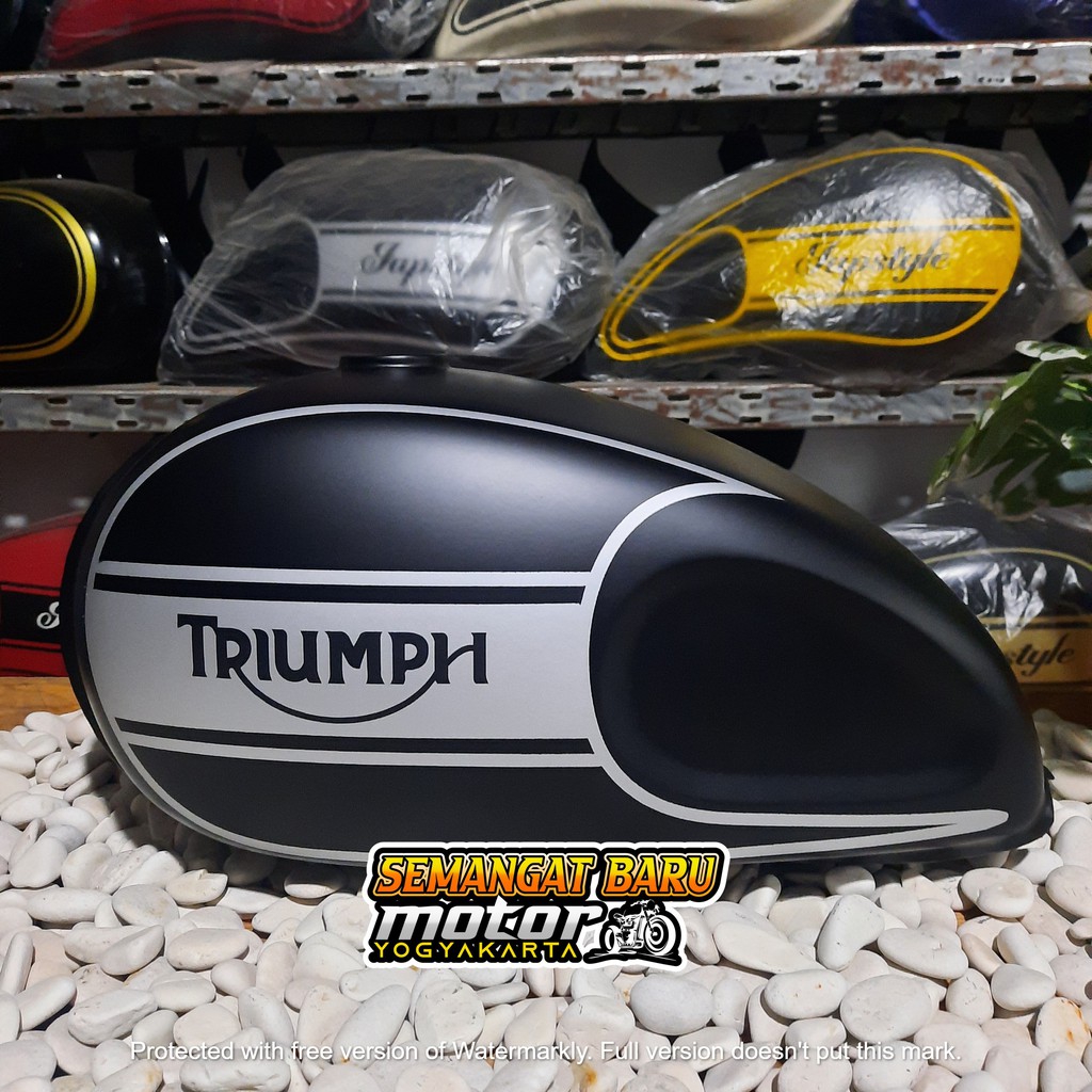 TANGKI TRIUMPH PREMIUM POLOS custom MOTOR Megapro Primus MEGAPRO SCORPIO THUNDER TIGER TENK TANK TEN