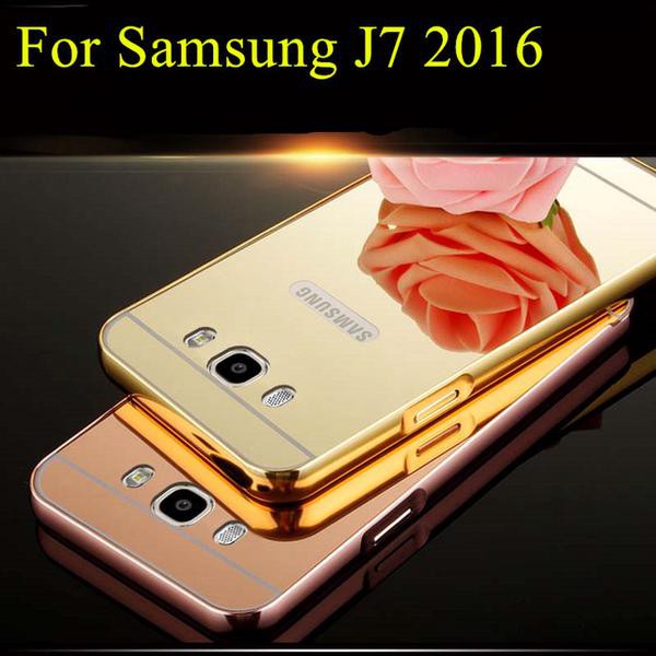 METAL BUMPER CASE SLIDING MIRROR SAMSUNG GALAXY J7 2016 / J710