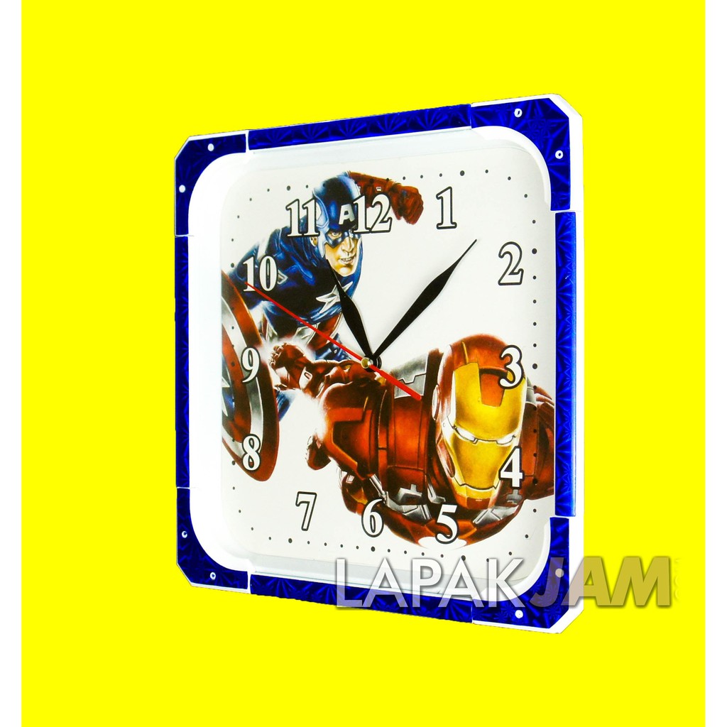 Jam Dinding Karakter Anak Murah Hiasan Dinding Bagus Unik Wall Clock ESA 912