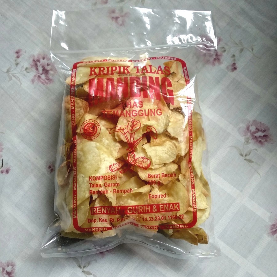

Kripik Talas Manding khas Temanggung, enak, gurih, renyah, halal