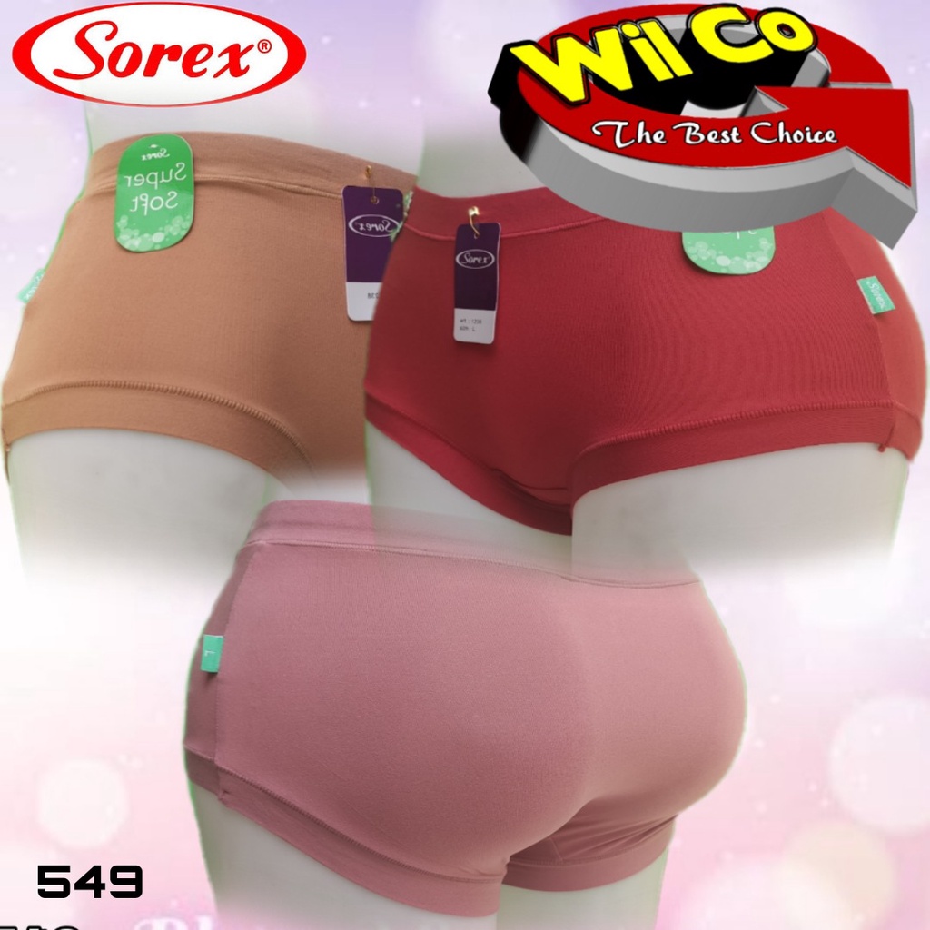 K549L - (HARGA PER LUSIN) CELANA DALAM WANITA PAKAIAN WANITA PAKAIAN DALAM SOREX SIZE M - XXL MULTY COLOR