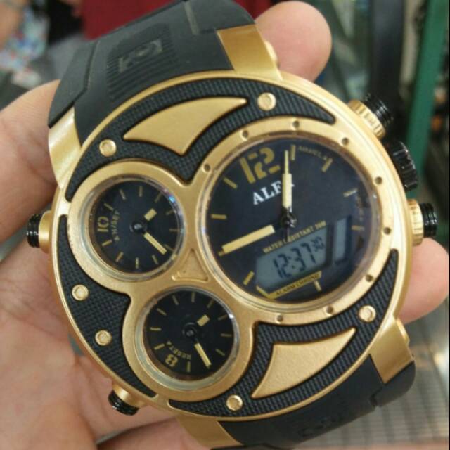 JAM TANGAN SPORT ALFA RUBBER AD2-880047 ORIGINAL