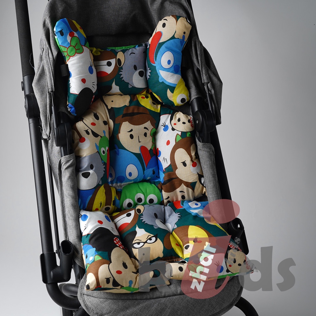 4in1 UNIVERSAL ALAS STROLLER CAR SEAT BOUNCER 5 LUBANG / SEAT PADDING BABY