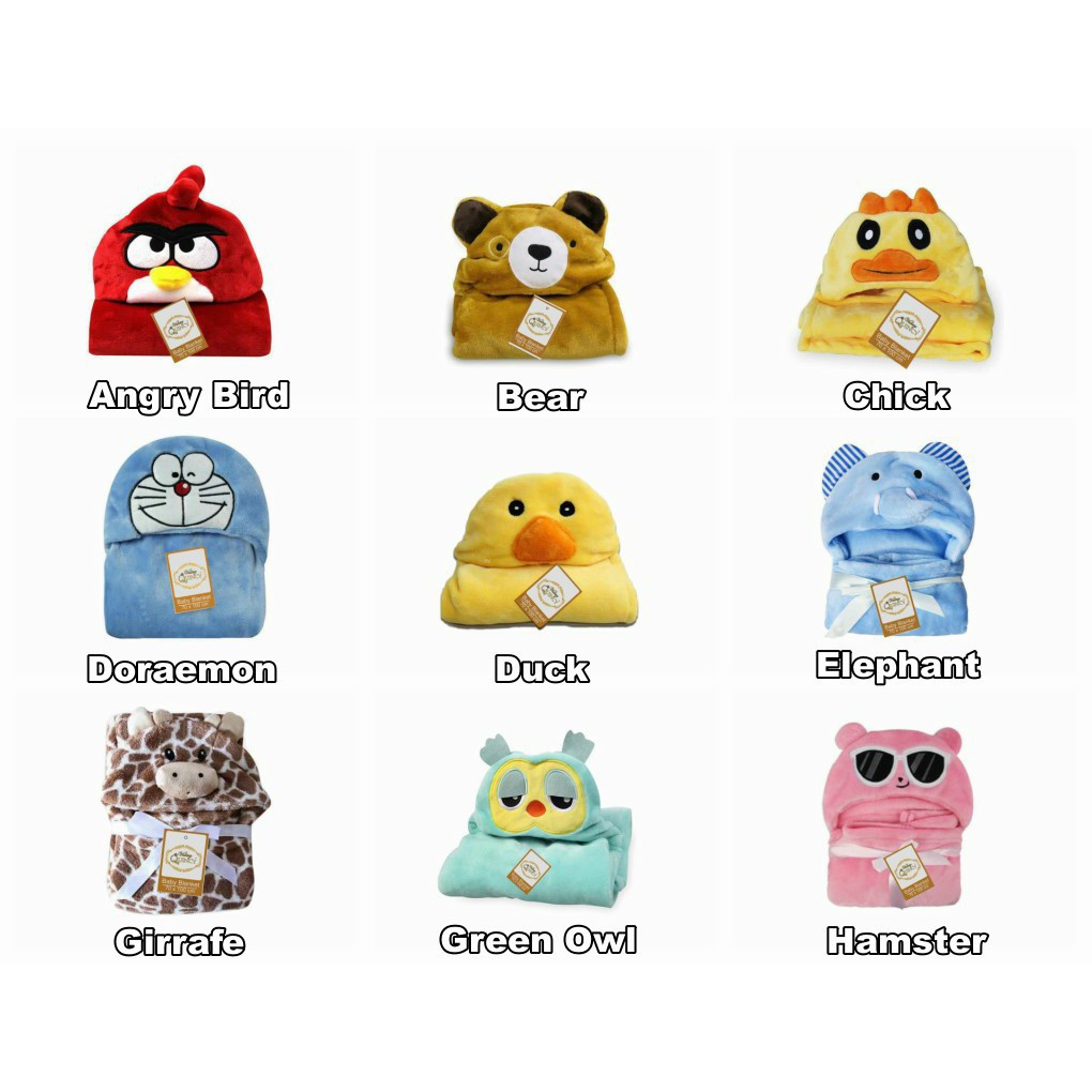 Selimut Bayi Topi Quincy Vallery Karakter DA876