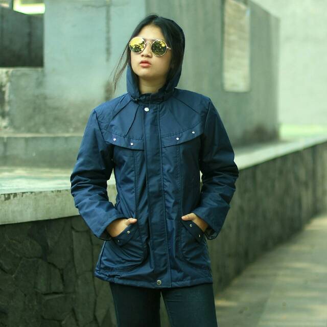 Jaket Parka Taslan Wanita PREMIUM !!