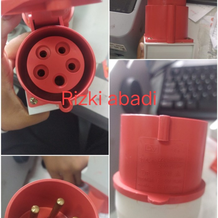 plug socket 32 ampere 5 pin 3 phase