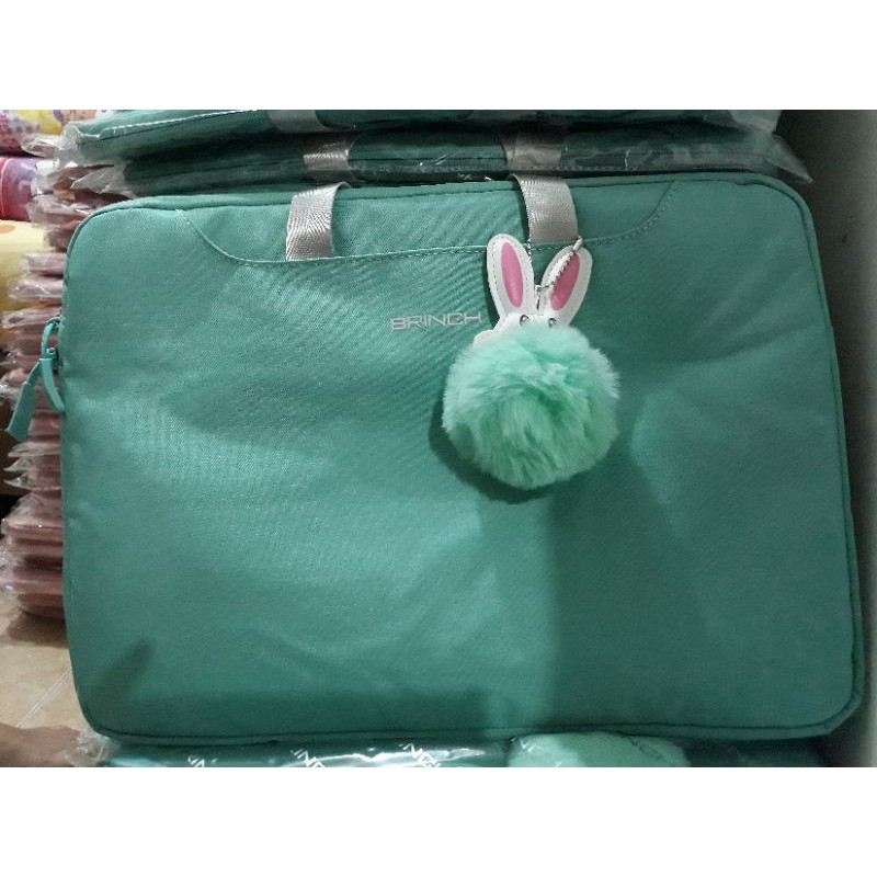 Tas Laptop Macbook Jinjing FashionTrendy Waterproof Size 12 13 inch black