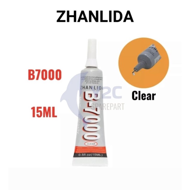 50PC LEM LCD ZHANLIDA B7000 15ML / TOUCHSCREEN TASKRIN LAYAR SENTUH TC / ALAT SERVIS SERVICE HP