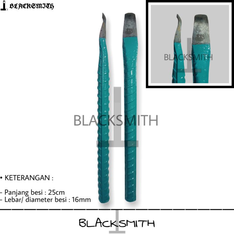 2pcs (2biji) Sendok ban - Cukil ban - Alat pembuka ban sepeda motor panjang 25cm lebar besi 16mm baj