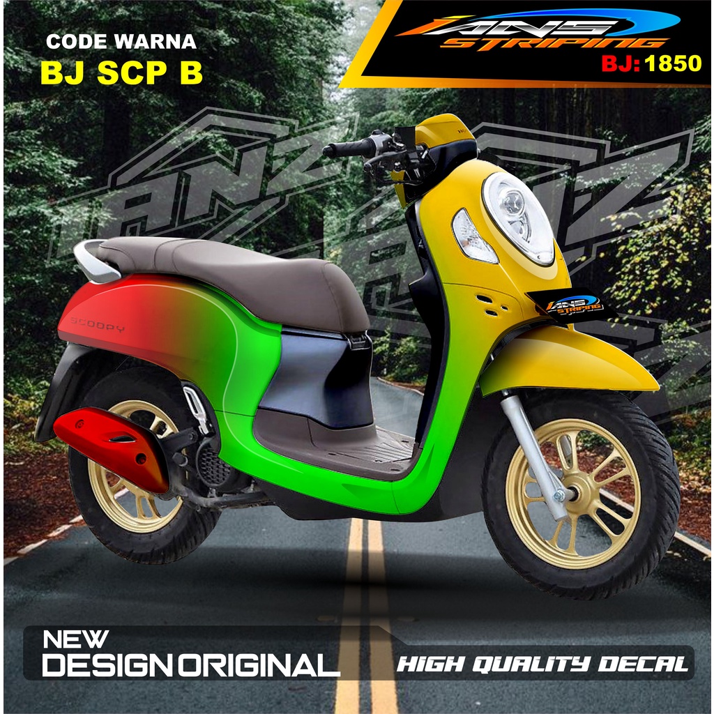 STICKER DECAL SCOOPY NEW DESAIN / STIKER SCOOPY FULL BODY / STIKER MOTOR SCOOPY NEW DESAIN / STIKER MOTOR TERBARU