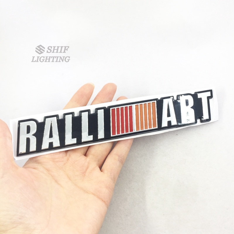 1pc Stiker Emblem Logo RALLIART Kualitas Tinggi Untuk Bagasi Belakang Mobil MITSUBISHI