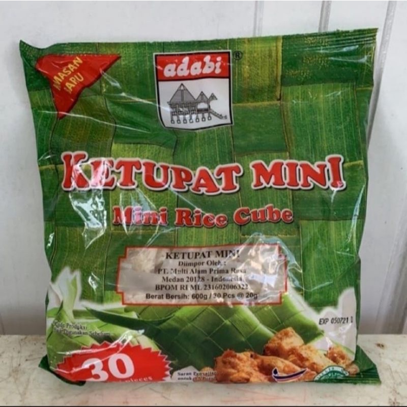 

Adabi Ketupat Mini 30 x 20 gram / Ketupat Lebaran Adabi Mini 30 x 20 gr