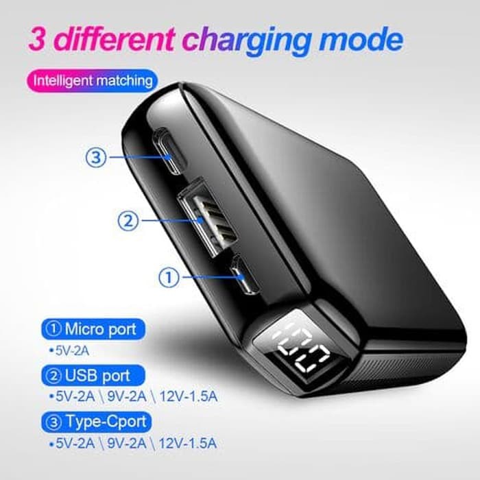 Joyroom PD fast charger 9000 mAh Big capacity Black