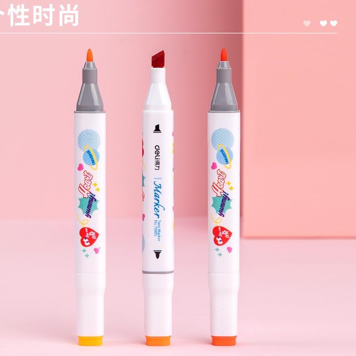 

Model baru - Deli Color Marker / Spidol Warna Double Tip 24/36 Warna 70805 ✔