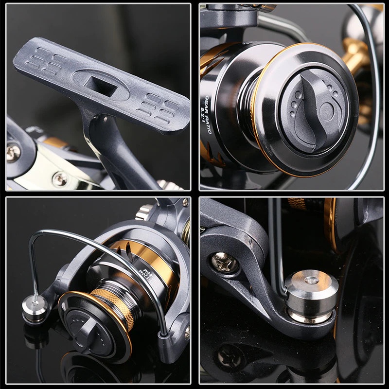 DEUKIO AR2000 Reel Pancing Spinning Fishing Reel 5.2:1 Gear Ratio DRAG 13Kg /reel Terkuat [termurah promo cuci gudang bisa COD] REEL SHIMANO FUGU DAIWA SILVER RAYS REL LAUT REL GALATAMA REEL LAUT REEL GALATAMA REEL TERKUAT REEL POWER HANDEL HANDLE