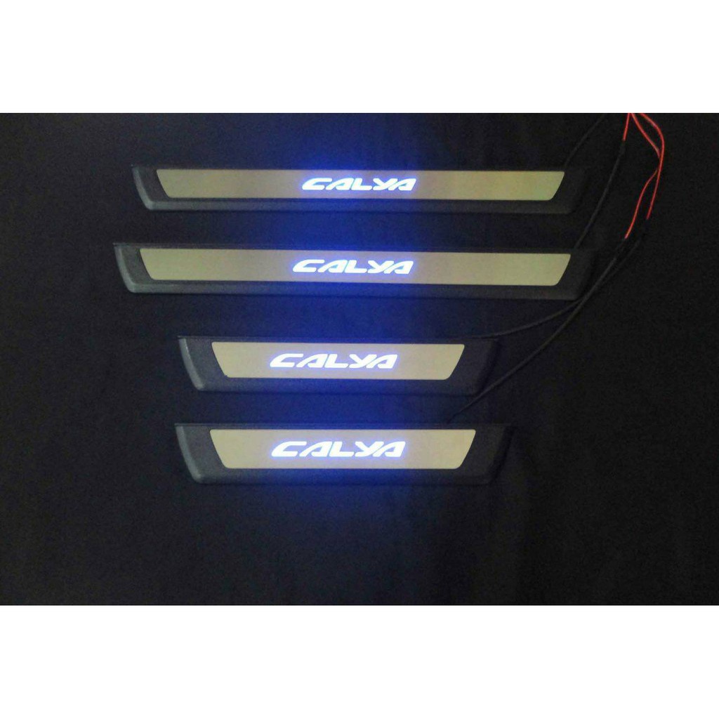 Sillplate samping Calya Stanless Kombinasi Hitam Lampu LED