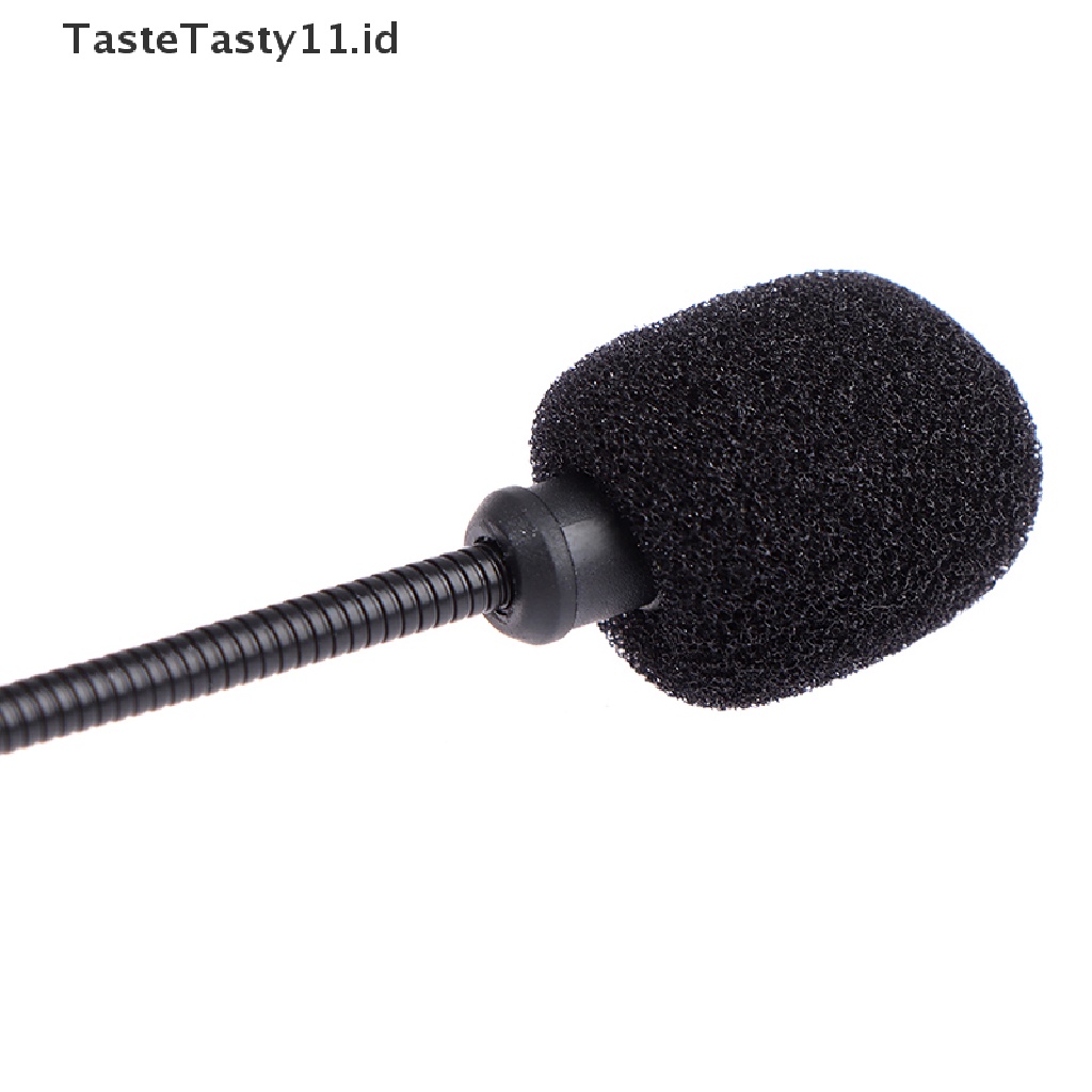 【TasteTasty】 Portable 3.5mm Stereo Studio Gaming Headset Mic Mini HD Voice Mono Microphone .