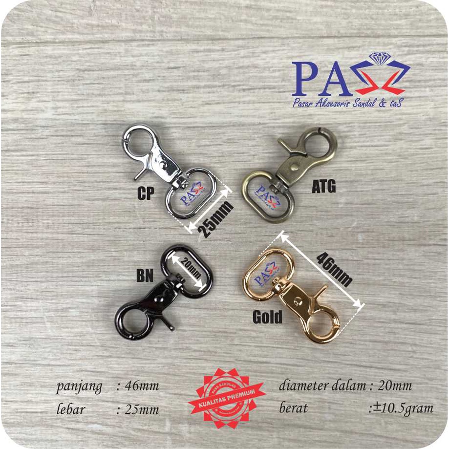 Kait Tas Kew-kew Kakak Tua 20mm (premium import)