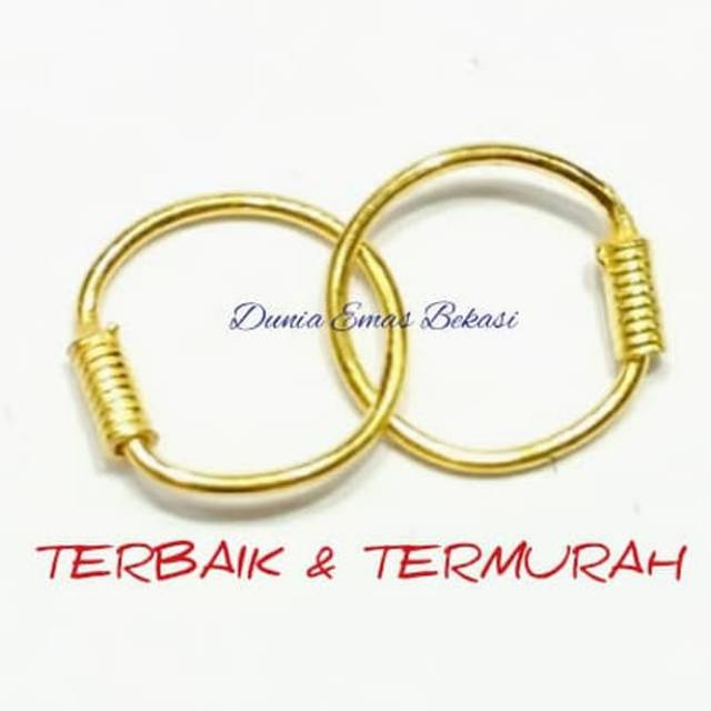 Anting Kenip Bayi 1/2 gram Emas 24 Karat.